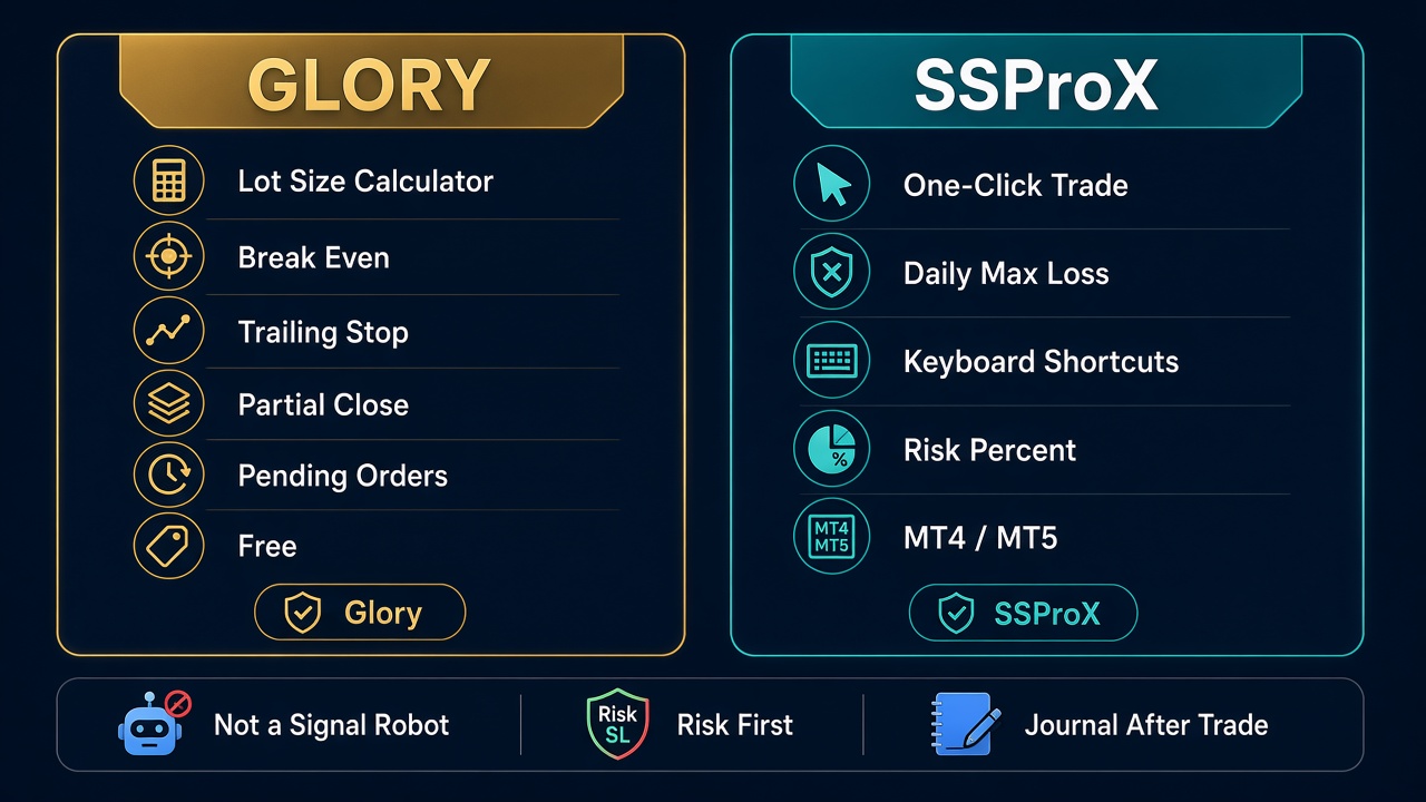 برای بزرگنمایی کلیک کنید کارت مقایسه Glory و SSProX
